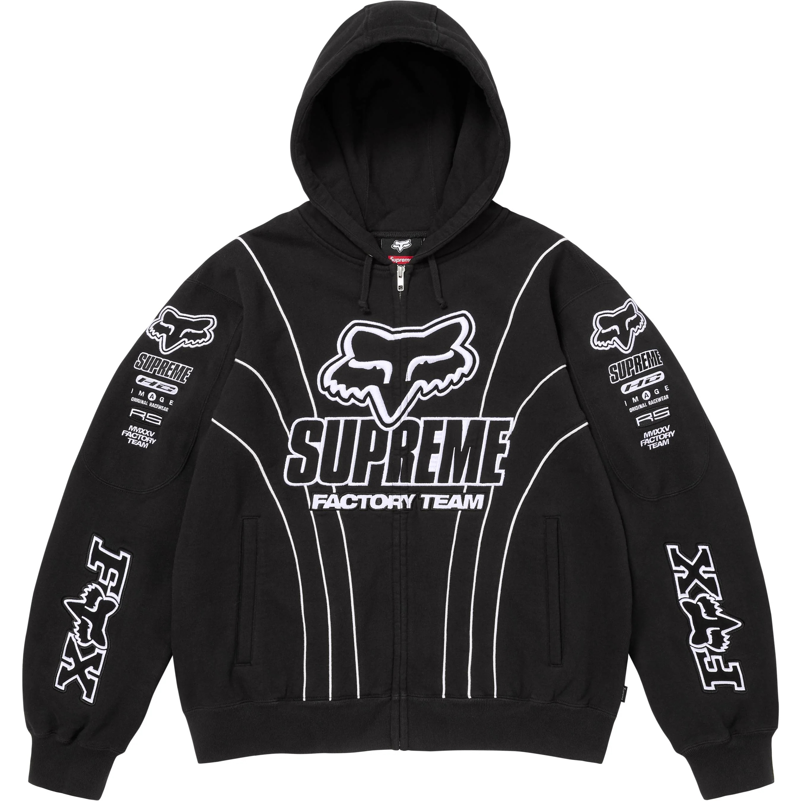 Supreme®/Fox Racing® Zip Up Hooded Sweatshirt view 10